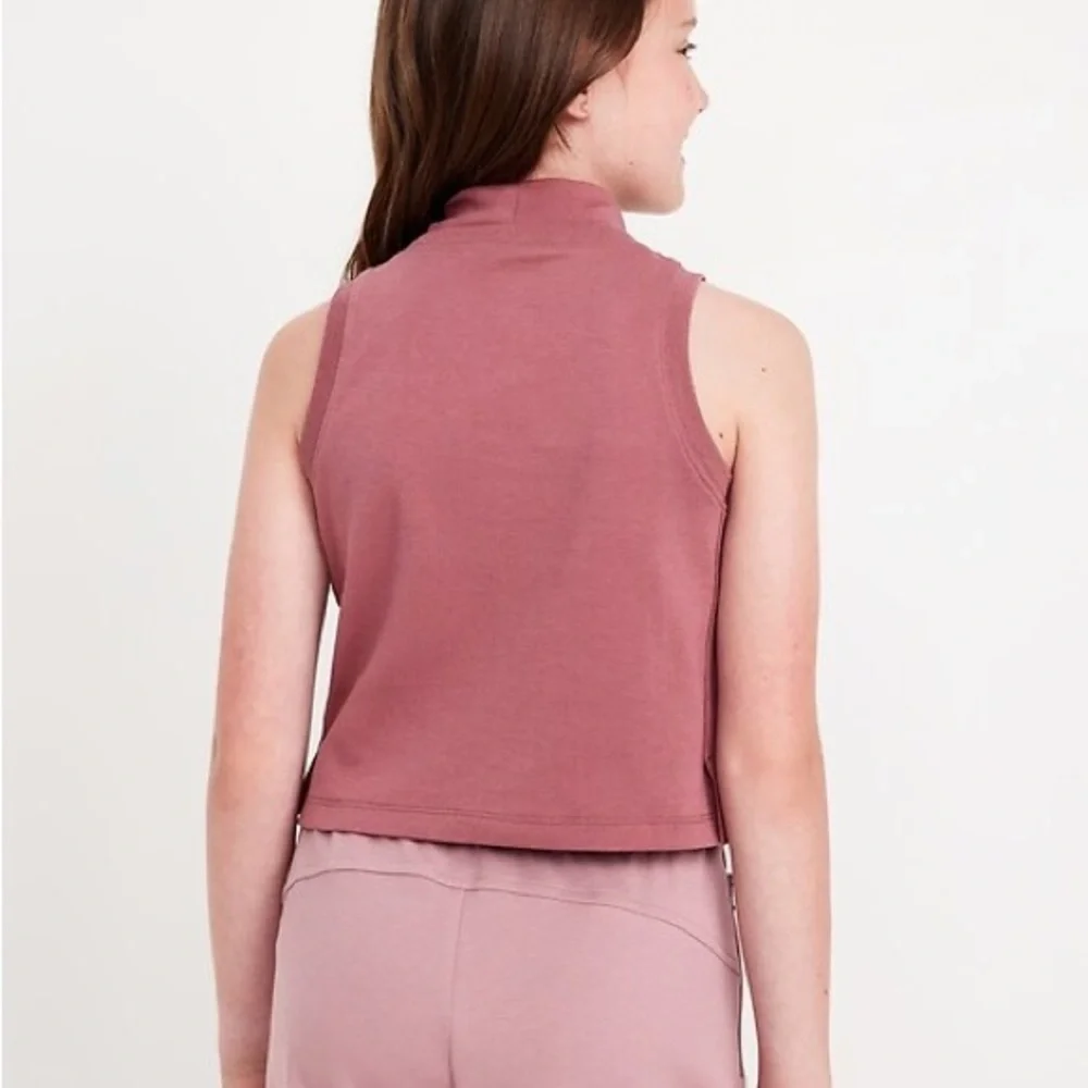 Old Navy Dynamic Fleece Sleeveless Mock-Neck Top for Girls